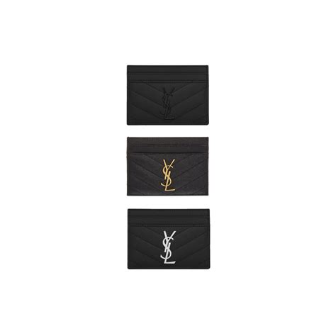 ysl matte black wallet|YSL wallet price.